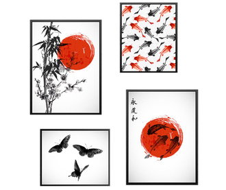 Set 4 slik Japan Nature