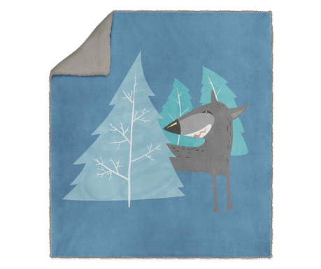 Priročna odeja Blue Wolf 130x160 cm