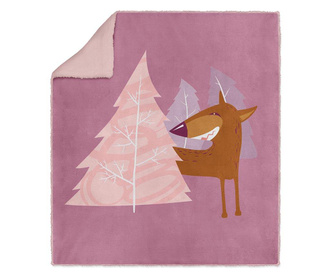 Pokrivač Pink Wolf 130x160 cm