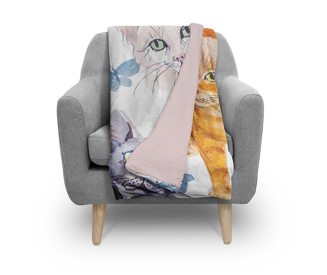 Pokrivač Friendly Cats 130x160 cm