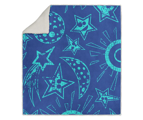 Κουβέρτα Blue Universe 130x160 cm