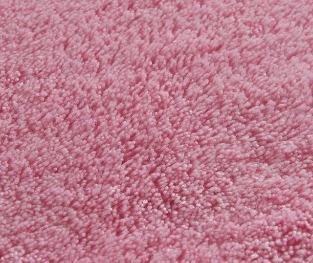 Covoras de baie Chilai Home, Plain Candy Pink, fibre acrilice antibacteriene, 60x100 cm, roz bomboana
