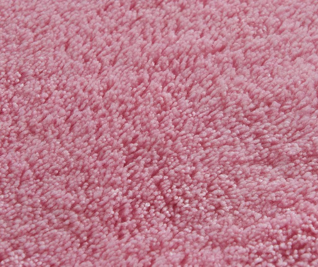 Set 2 covorase de baie Chilai Home, Oval Candy Pink, fibre acrilice antibacteriene, roz