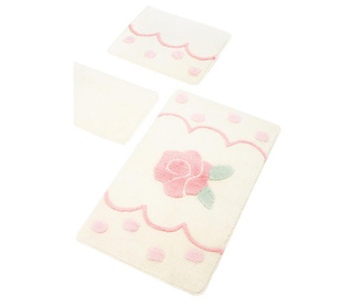 Rose Cream 3 db Fürdőszobai szőnyeg