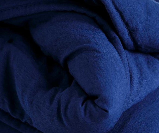 Despina Dark Blue Steppelt ágytakaró 127x152 cm