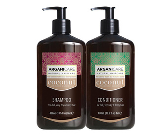Set šampon in balzam za nego kodrastih las Coconut