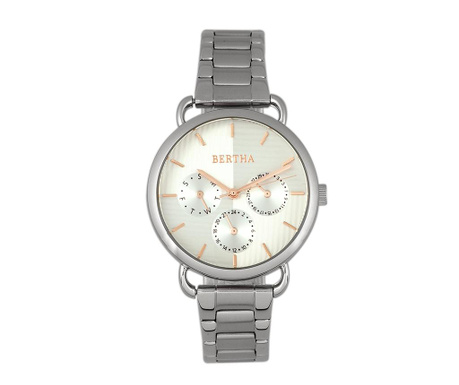 Γυναικείο ρολόι χειρός Bertha Inspire Silver
