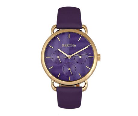 Γυναικείο ρολόι χειρός Bertha Inspire Purple Gold