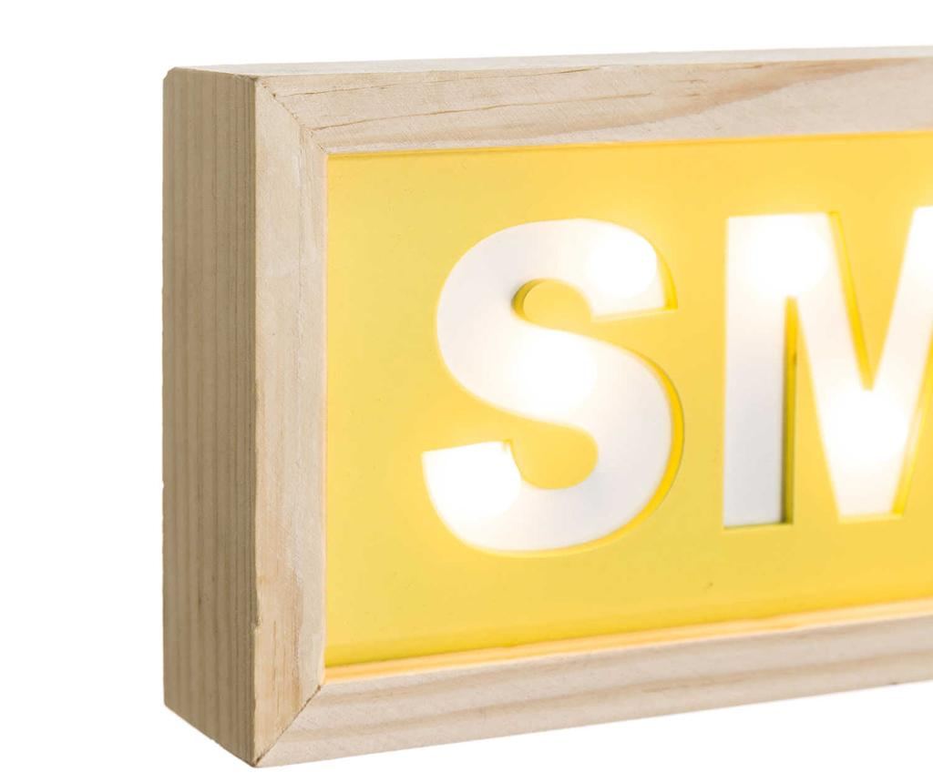 Svjetleći zidni ukras Smile - 4