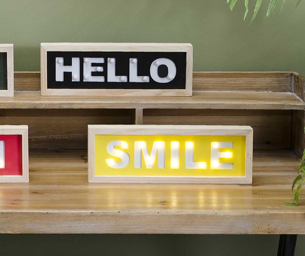 Svjetleći zidni ukras Smile - 5