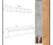 Set comoda TV si corp cu rafturi Mod Design, Sleppa, PAL melaminat thumbnail 2