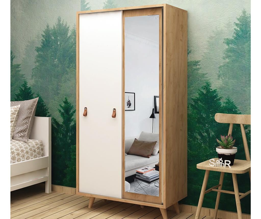 Dulap Mod Design, Rona White, PAL melaminat, 100x60x190 cm, alb - 5