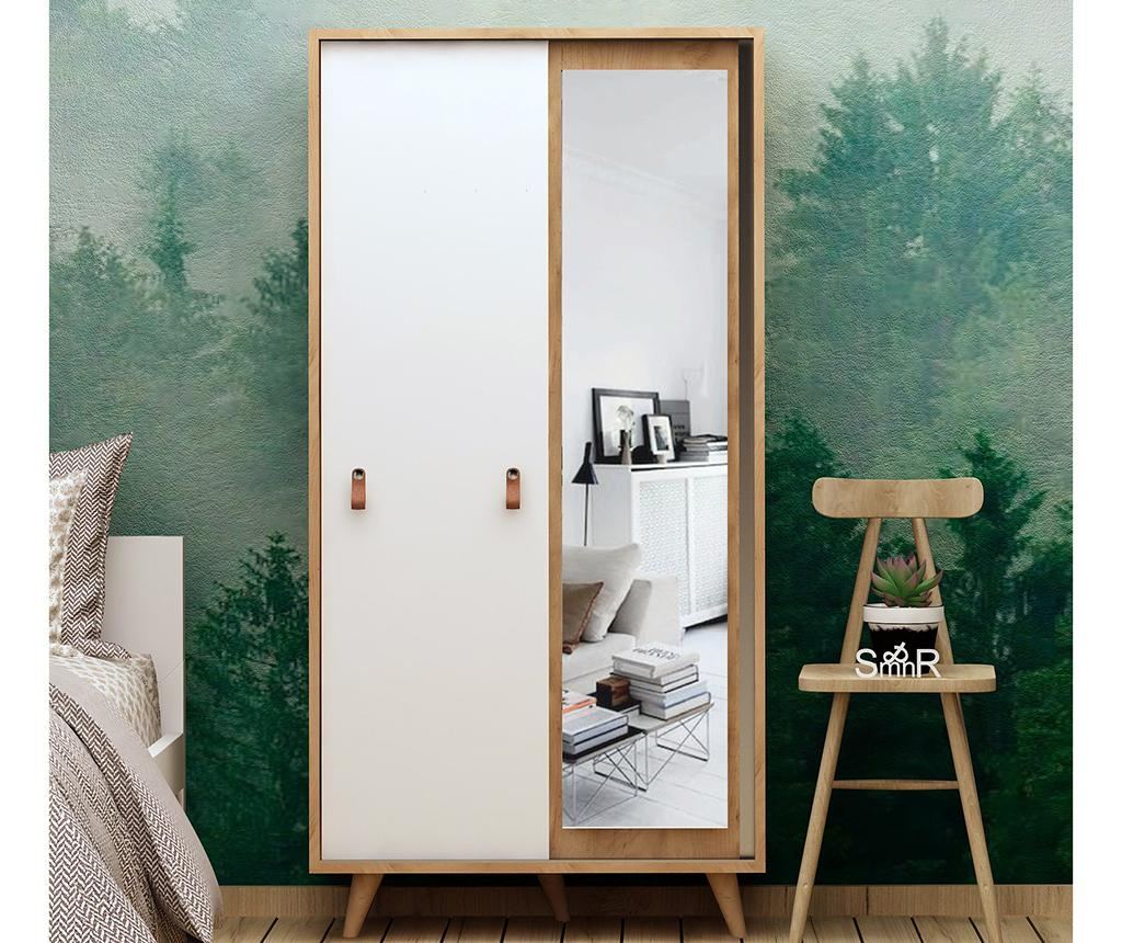 Dulap Mod Design, Rona White, PAL melaminat, 100x60x190 cm, alb - 4