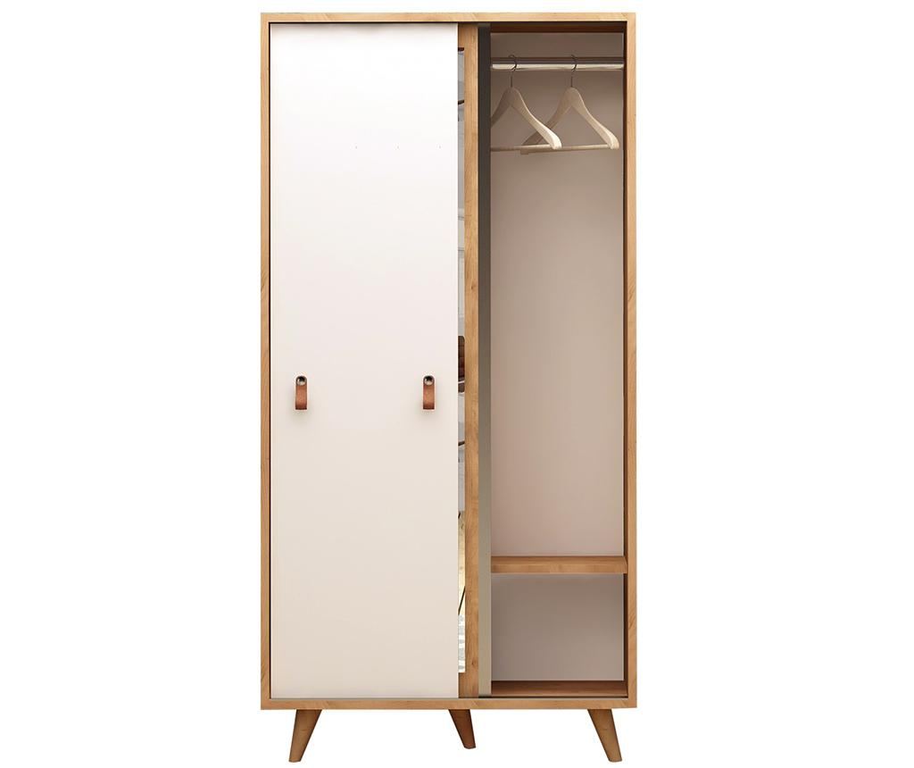 Dulap Mod Design, Rona White, PAL melaminat, 100x60x190 cm, alb - 2