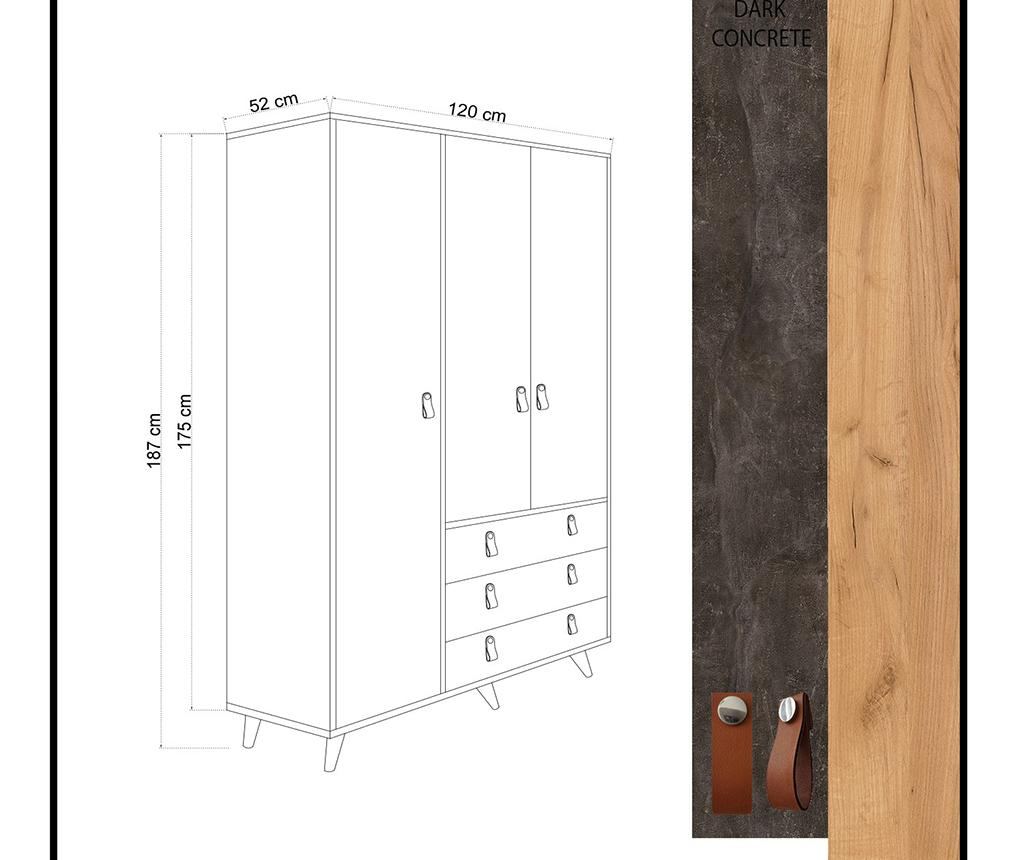 Franky Grey Szekrény - 5