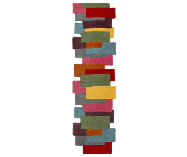 Covor Flair Rugs, Collage Multi, 60x230 cm, lana