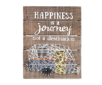 Stenska dekoracija Happiness Is A Journey