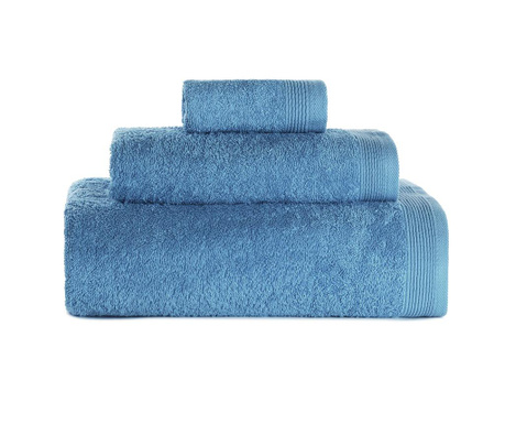Zestaw 3 ręczników kąpielowych Delta Turquoise
