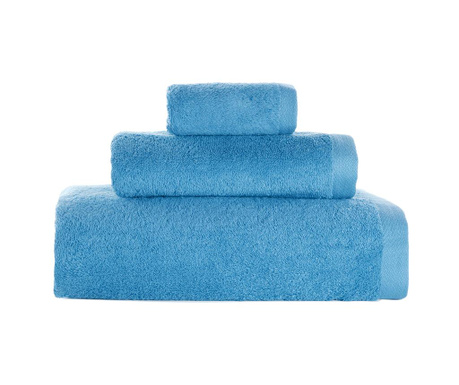 Zestaw 3 ręczników kąpielowych Alfa Turquoise