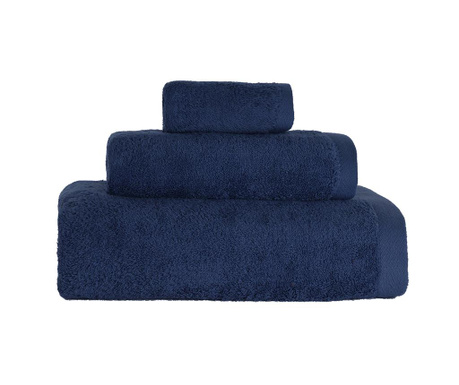 Zestaw 3 ręczników kąpielowych Alfa Azul