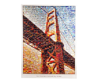 Картина Sunset Oakland Bay Bridge 70x100 см