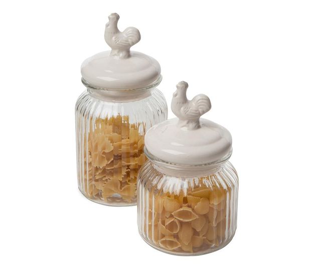 Rooster White Tároló fedővel 900 ml