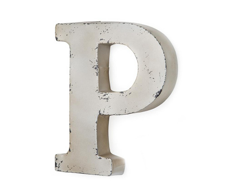 Διακοσμητικό τοίχου Letter P Ivory