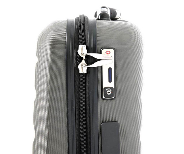 Куфар с USB порт Elevator Smart Charcoal