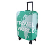 Travel the World Green Huzat gurulós bőröndre