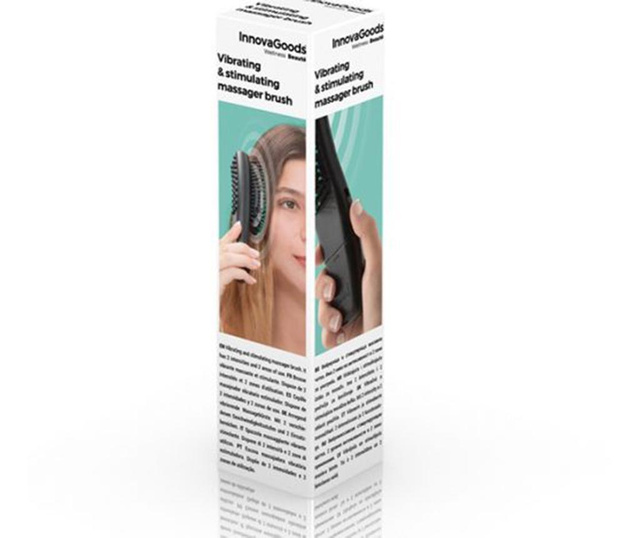 Четка за коса с масаж InnovaGoods Vibrating Stimulating