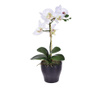 Floare artificiala in ghiveci Orchidea White