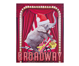 Svetlobna dekoracija Broadway Santa Elephant