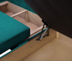 Obojestranska in raztegljiva kotna sedežna garnitura Dover Turquoise