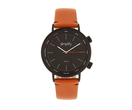 Ανδρικό ρολόι χειρός Simplify Harper Black Orange