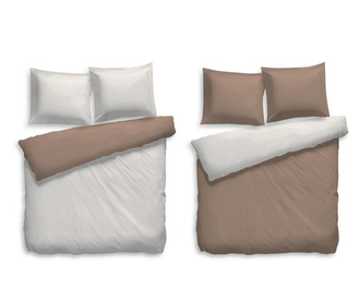 Спален комплект Reverse King Percale Preston Sand Taupe