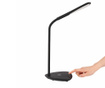 Lampa de birou cu incarcator wireless Livoo, On time Black, plastic, 16x16x56 cm