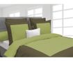Set de pat Single Percale Extra Heckett & Lane, Lina Green Oasis, bumbac percale, 1x140x220 cm