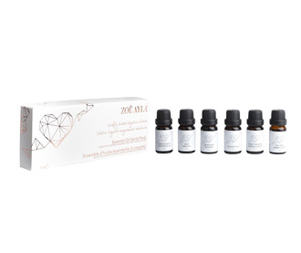 Комплект 6 шишенца с етерични масла за ароматерапия Zoë Ayla’s Essential
