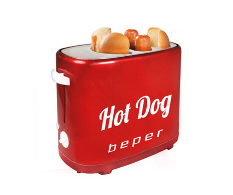 Aparat pentru preparare hot dog Beper, Vintage Taste, plastic