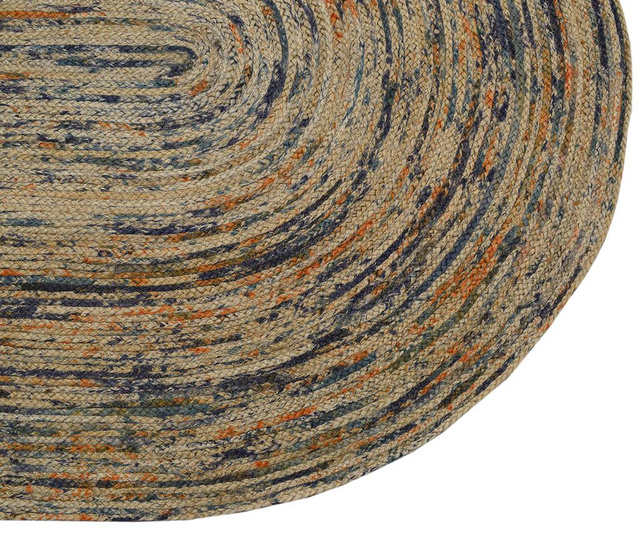Tepih Roberta Oval Natural & Blue 120x180 cm