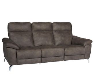 Kauč trosjed s relax sustavom Selesta Fabric Brown