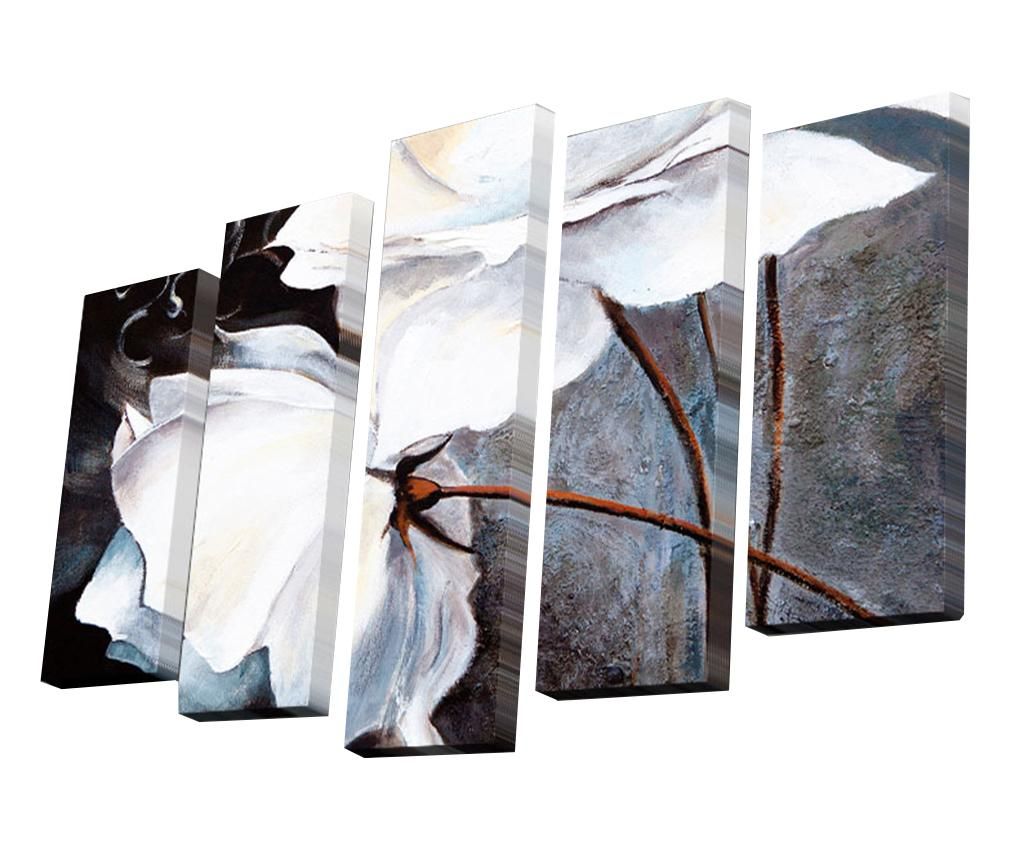 Комплект 5 картини Bloom White Flower