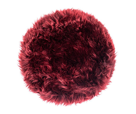 Μαξιλάρι καθίσματος Fluffy Round Red 35 cm