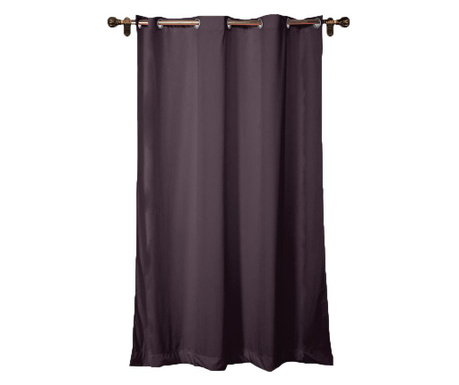 Draperie Really Nice Things, Simple Dark Violet, catifea din poliester, 140x260 cm, mov inchis