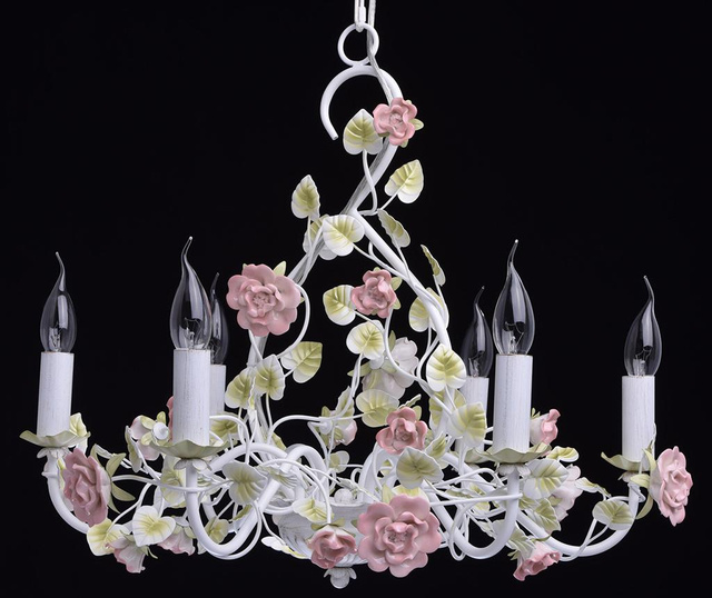 Candelabru Classic Lighting, Provence 6 Flowers, metal, 75x75x130 cm