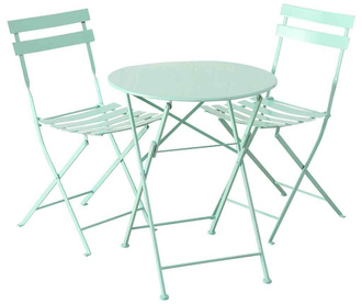 Set masa si 2 scaune pentru exterior Rico Green