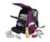 Rucsac pentru scutece Myvalice, USB Ciaran Purple, textil impermeabil, mov