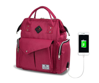 Torba za plenice USB Barry Pink