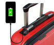 USB Hugh Red Gurulós bőrönd