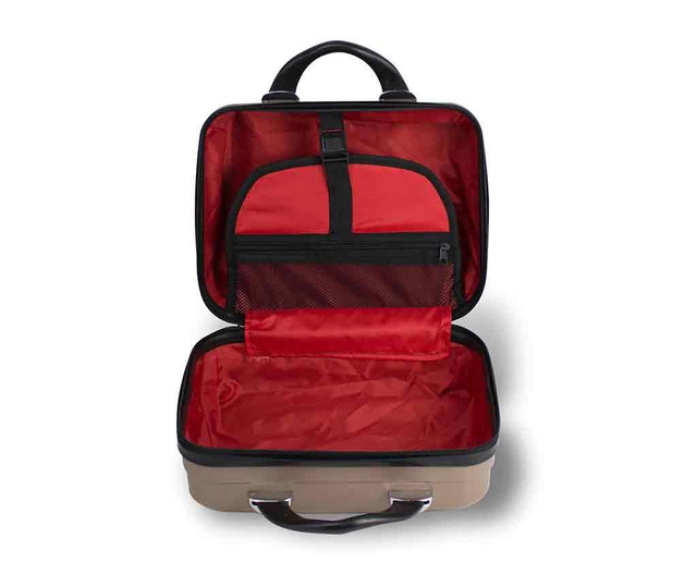 Alice Wide Rose Gold Gurulós bőrönd és kozmetikai táska